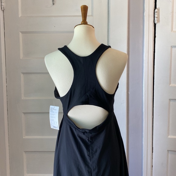 NWT Athleta Black Hybrid Support Winona Midi Dress, Size LP - Picture 8 of 14